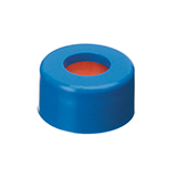 Short-Cap (blue) with Septa PTFE/Butyl Rubber, pk.100
